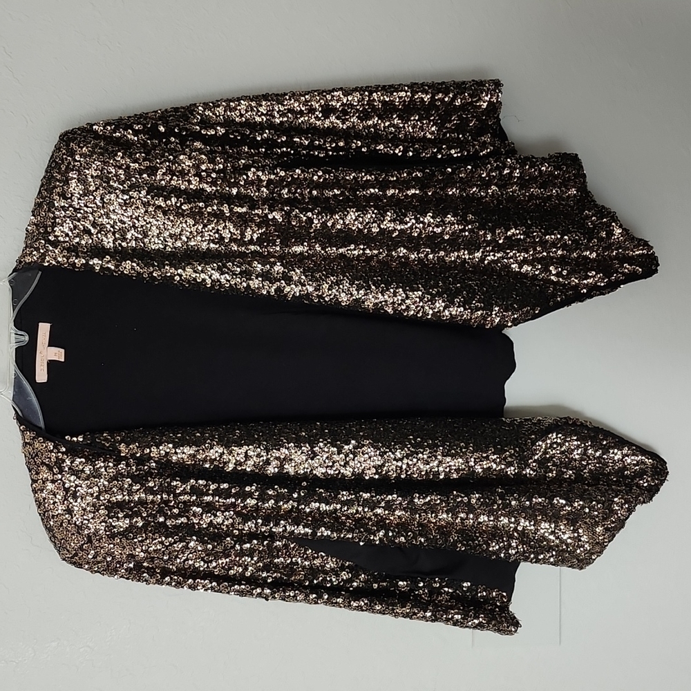 Black and gold evening jacket